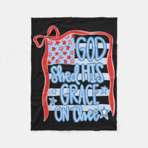 America Gott segnete dich mit seiner Gnade Tee 4. Fleecedecke