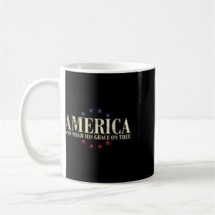 America Gott seine Gnade auf dich am 4. Juli Kaffeetasse