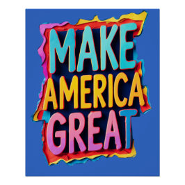 America Great Graffiti Poster