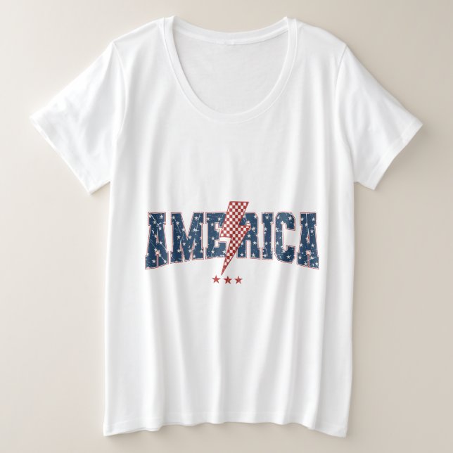 America  große größe T-Shirt (Design vorne)