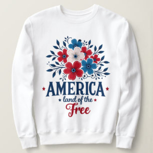 America Land of the Free – Rote Weiße und Blaue Bl Sweatshirt