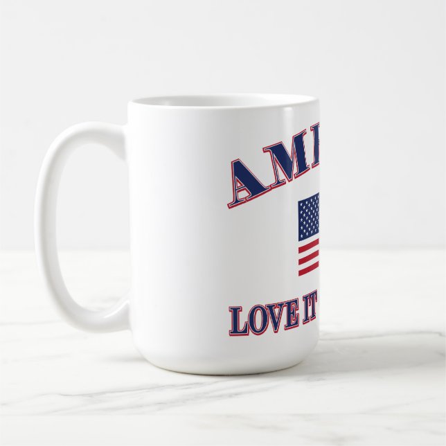 America Love It Or Leave It Kaffeetasse (Links)