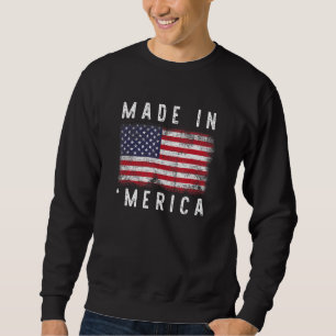 America Merica Patriotic USA 4. Juli Flagge Sweatshirt