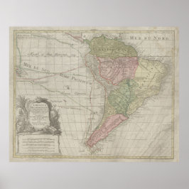 America Meridionalis, South America Print, 1772 Poster