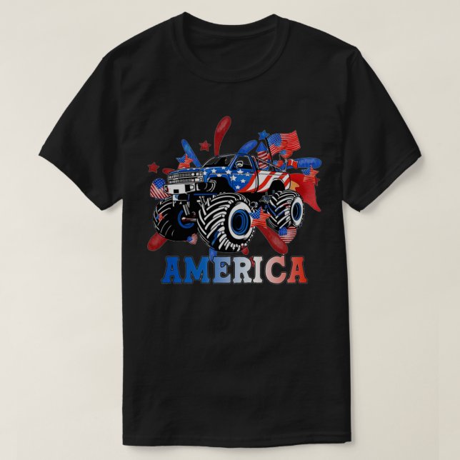 America Monster Truck T-Shirt (Design vorne)
