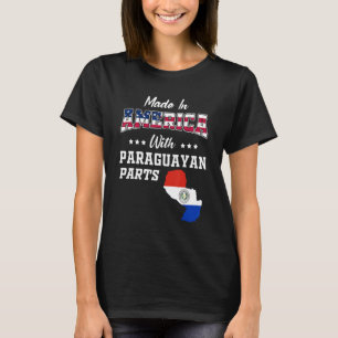 America Paraguayan Parts Paraguay Map USA Flaggen T-Shirt