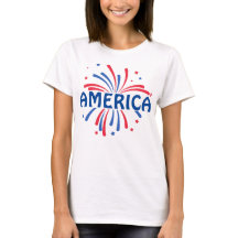 AMERICA Patriotic Fireworks 4. Juli T - Shirt
