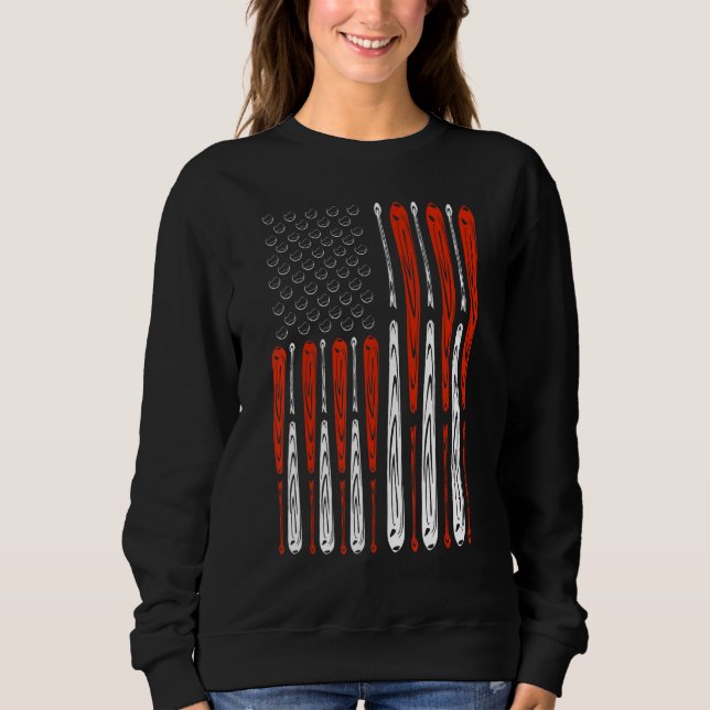 America Pride Flag Patriotic Independence Day July Sweatshirt (Vorderseite)