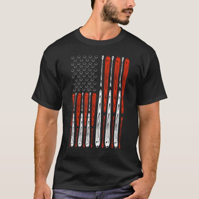 America Pride Flag Patriotic Independence Day July T-Shirt (Vorderseite)