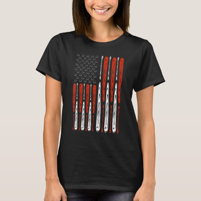 America Pride Flag Patriotic Independence Day July T-Shirt (Vorderseite)