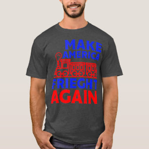 America Railroad America Freight Again Tracks T-Shirt