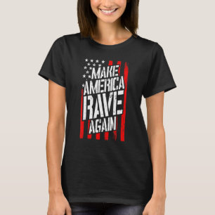 America Rave Techno Festival Edm Dj Usa T-Shirt