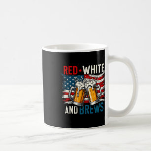 America Red White and Brew Vierte Bierliebhaber J Kaffeetasse