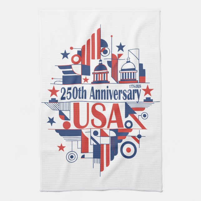 America’s 250th anniversary geschirrtuch (Vertikal)