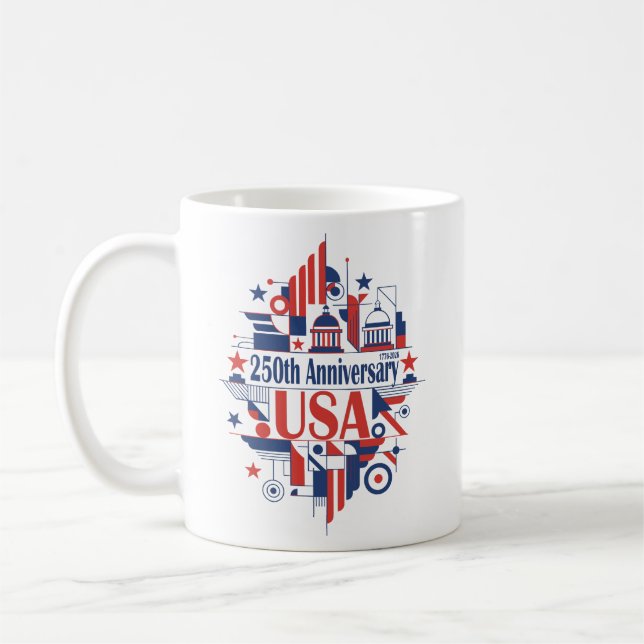America’s 250th anniversary kaffeetasse (Links)