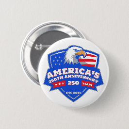 America’s 250th Anniversary Patriotic Eagle Badge Button