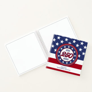 America’s 250th Birthday With USA Flag Notizbuch