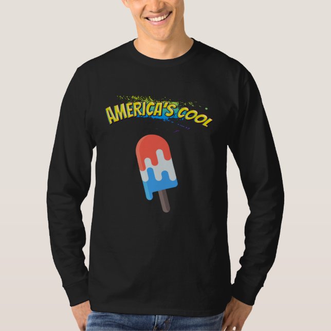 America s Cool Ice Cream Sarcastic Joke T-Shirt (Vorderseite)