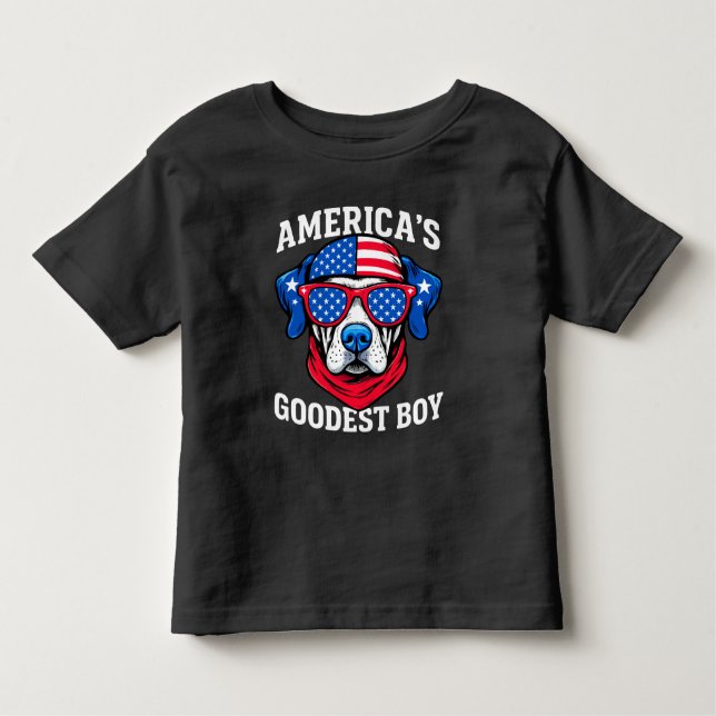 America’s Goodest Boy Dog Kleinkind T-shirt (Vorderseite)