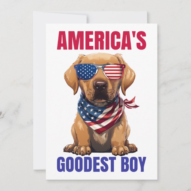 America’s Goodest Labrador Einladung (Vorderseite)