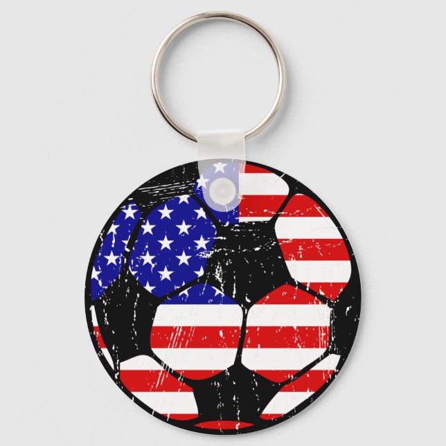 America Soccer Ball Schlüsselanhänger (Vorderseite)