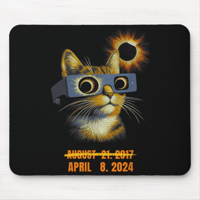 America Solar Eclipse Tee Twice In Lifetime Funny  Mousepad (Vorne)