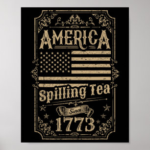 America Spilling Tee seit 1773 4. Juli Geschenk Poster