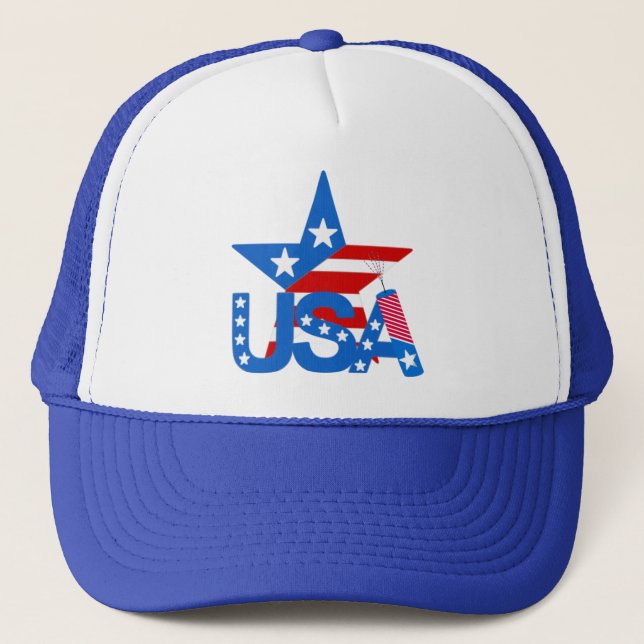 America Star Hat Truckerkappe (Vorderseite)
