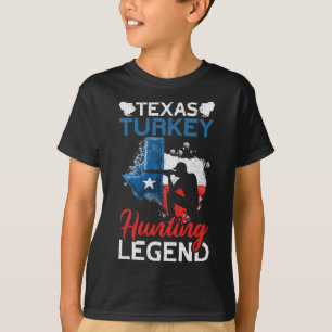 America Texas Türkei Jagd Legende Funny Turkey H T-Shirt