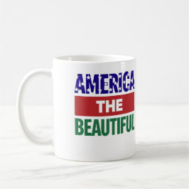 America The Beautiful Topographical Map Kaffeetasse