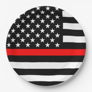 America Thin Red Line Symbol Pappteller
