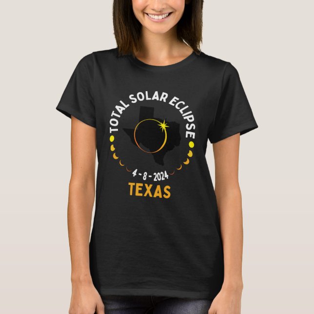 America Totality 04 08 24 Total Solar Eclipse 2024 T-Shirt (Vorderseite)