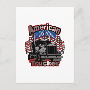 America Trucker Postkarte