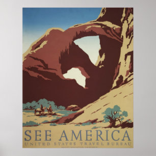 America Utah Vintage Travel Poster Ad Retro Prints