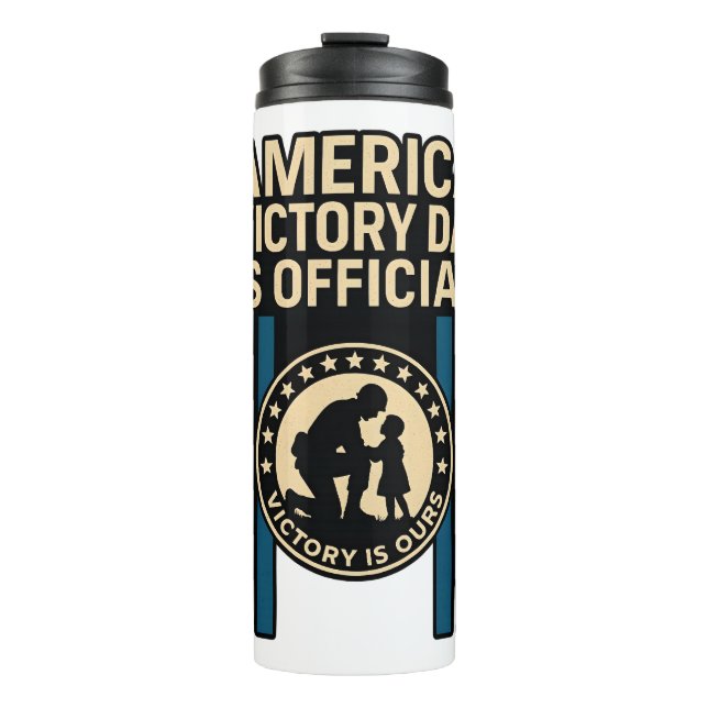 America Victory Day - Ehre die Tapferen heute! Thermosbecher (Vorderseite)