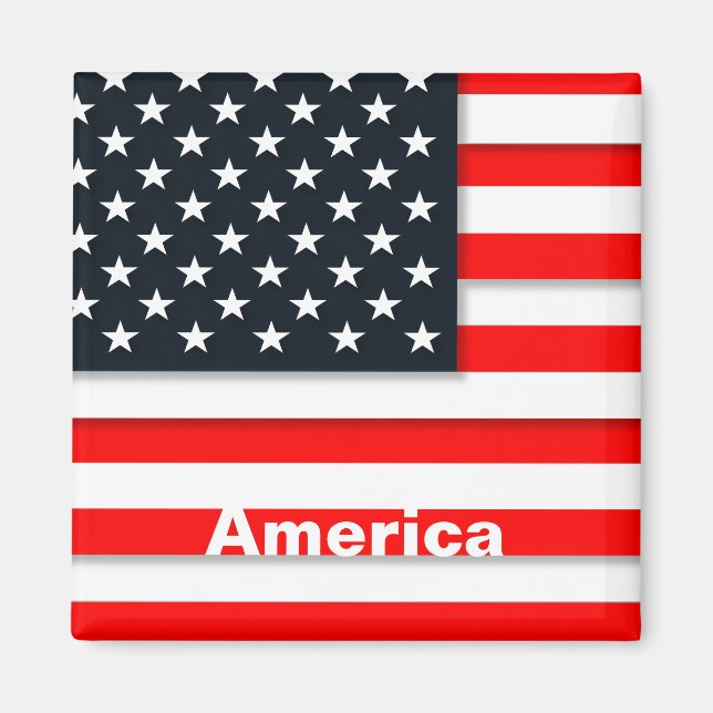 America Vintage Travel Tourismus Magnet (Vorne)