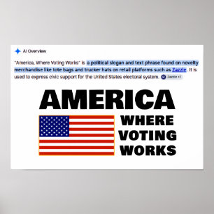 America, Where Voting Works Poster