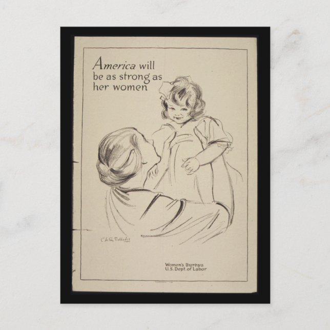 America_will_be_as_Propaganda-Poster Postkarte (Vorderseite)