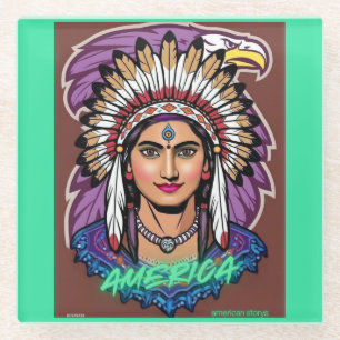America Women  Glasuntersetzer