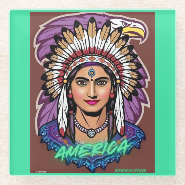 America Women  Glasuntersetzer (Vorderseite)
