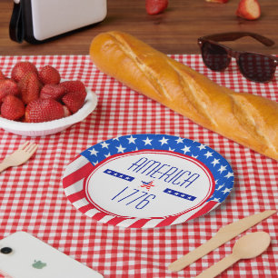 American 1776 patriotic Paper Plate Pappteller