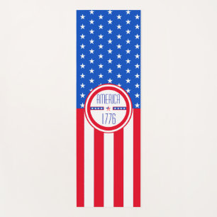 American 1776 patriotic yoga matt yogamatte
