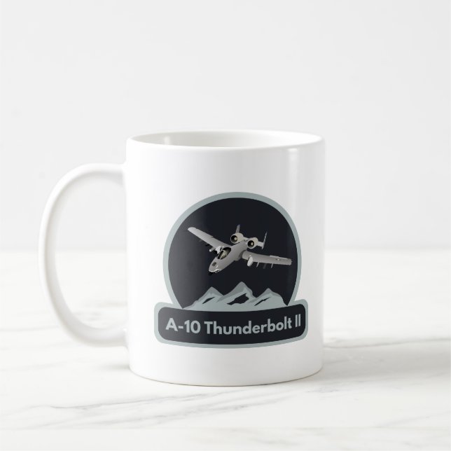 American A-10 Warthog Jet Aircraft Kaffeetasse (Links)