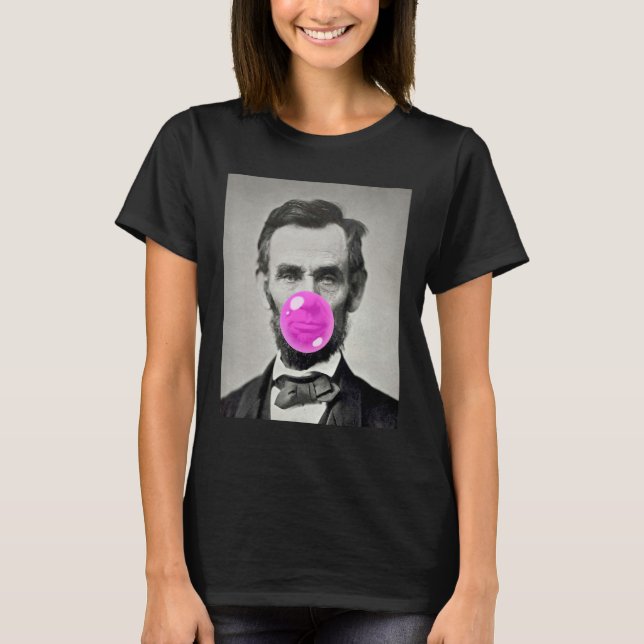American Abraham Lincoln Eyes Flag Country 1 T-Shirt (Vorderseite)