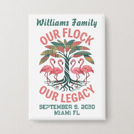 American African Family Wiedersehen Legacy Flaming Button