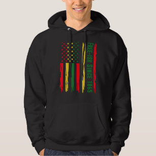American African Flag Freeish Seit 1865 African A Hoodie