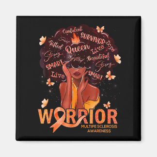American Afro Black Women Queen Multiple Sclerosis Magnet