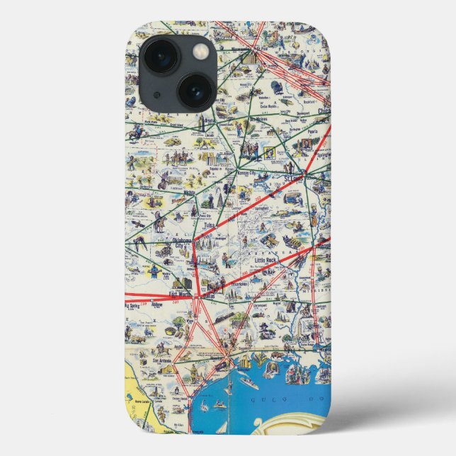 American Airlines-Systemskarte Case-Mate iPhone Hülle (Rückseite)