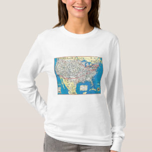 American Airlines-Systemskarte T-Shirt