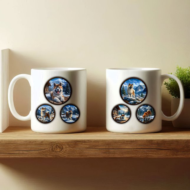 American Akita 6-Image Coffee Tasse Design (Von Creator hochgeladen)